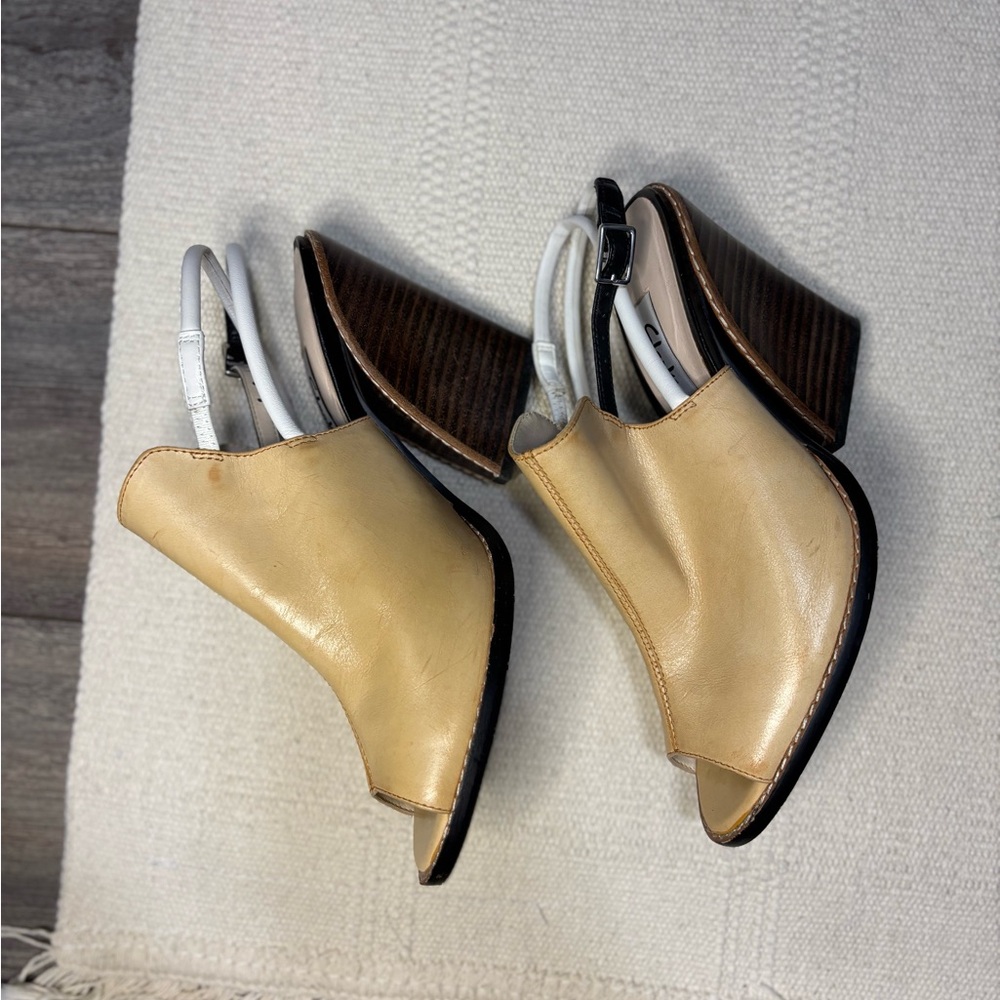 CLARKS Beige Wedge Heel Open-Toe shoes